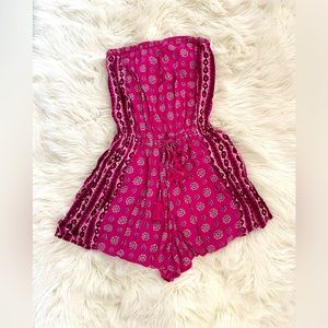 Hollister Hot pink romper